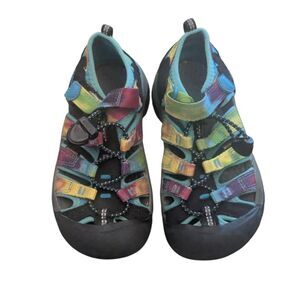 KEEN Kids Newport H2 Rainbow Tie Dye Waterproof Hiking Water Sandals 11